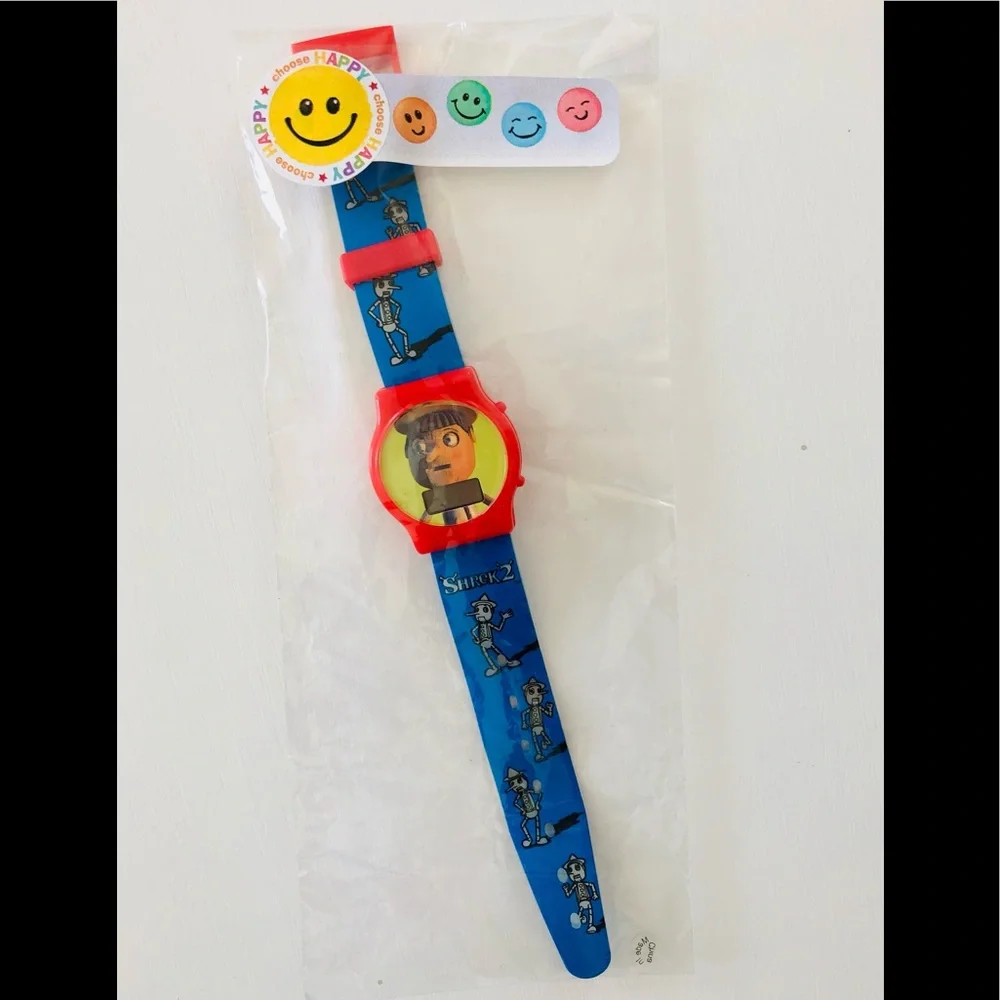 2003 Shrek 2 Red and blue watch by General Mills